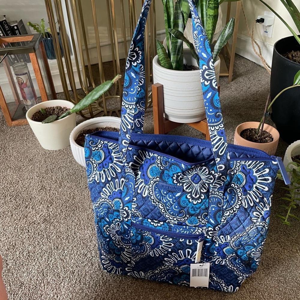 Vera Bradley Villager Tote Bag with Accessories